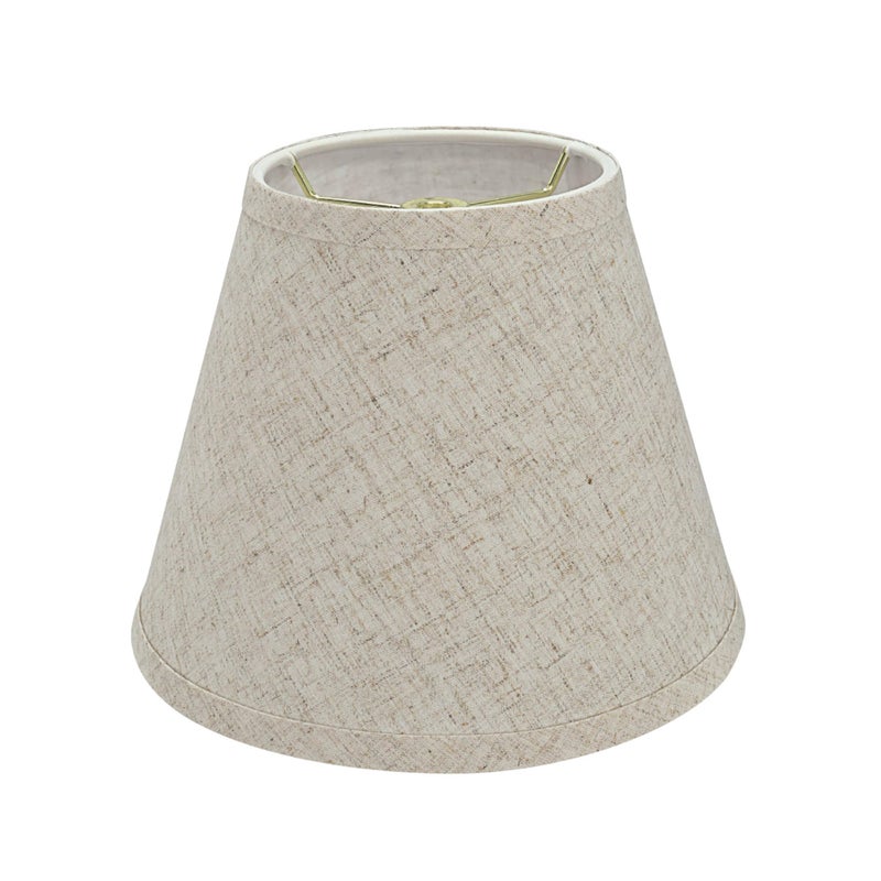 Aspen Creative 32426 Transitional Hardback Empire Shape Spider Construction Lamp Shade in Flaxen, 9" wide (5" x 9" x 7") - Image 1